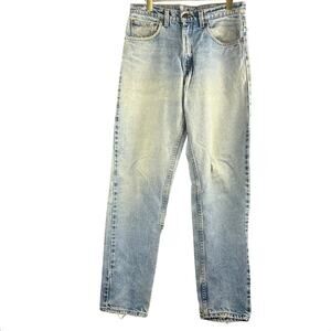 Levi’s 505 Relaxed Taper Heavily Distressed Jeans 31x32 Made In USA